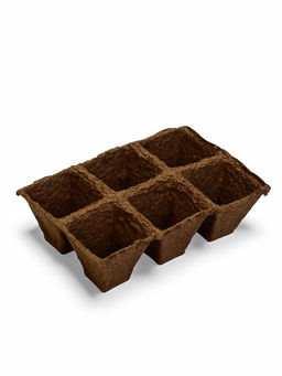 Цена за 4 шт. Набор для рассады: торфяная кассета, 12 ячеек по 50 мл, поддон _ × _ см, зелёный