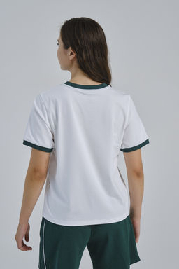 Футболка Белый/Зеленый ATSC SS Tee - Anta фото 4