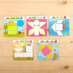 Развивающий набор с пластиковыми фигурами Геометрическая мозайка, в пакете