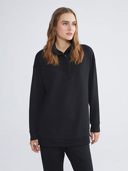 Dik Yaka Kad?n Sweatshirt Tunik