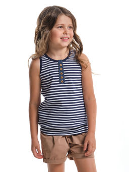 Майка в полоску UD 0323 синяя полоса