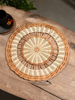 Подставка под горячее, 39×39×1 см, ротанг