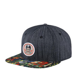 Бейсболка DJINNS арт. 6P SB Frida Linen Rev. (черный / разноцветный)