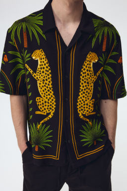 Camisa resort estampada Relaxed Fit - H&m фото 7