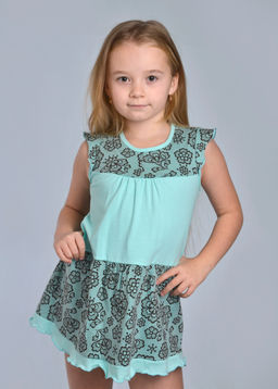 Платье детское КОКЕТКА (ментол №7)