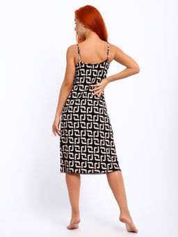 Ночная сорочка ГАБРИЭЛЬ -2 (набивка фенди чёрный №1/27) - Ивановская трикотажная компания фото 4