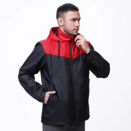 RODOS Куртка М-247 Чёрный/Красный