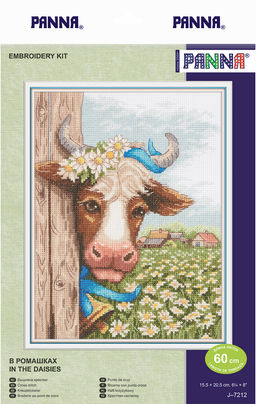 Набор для вышивания PANNA J-7212 В ромашках 15 х 20.5 см