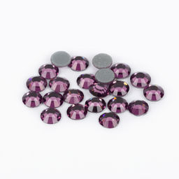 Страз клеевой Zlatka ZRTG-2024 SS20 цветные 4.7 мм стекло 5 x 24 шт в пакете с картонным еврослотом №26 сиреневый (Amethyst)