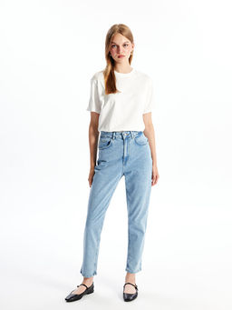 Mom Fit Kad?n Jean Pantolon