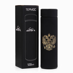 Термос Герб, 500 мл, с ситечком, с датчиком температуры