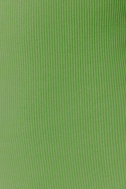 Lime Kolsuz Bisiklet Yaka Vucuda Oturan Esnek Mini Orme Kalem Elbise TWOSS22EL2819