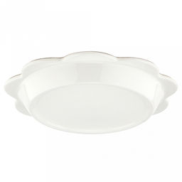 "Садовая фантазия" Тарелка мелкая фарфоровая д190мм, h25мм, волнистый край, с деколью, в коробке (Китай)