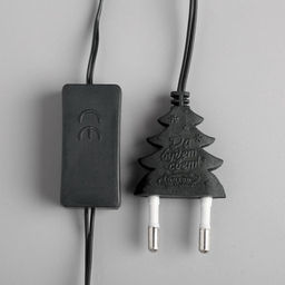 Гирлянда Нить 10 м с насадками Свечи на прищепке, IP20, тёмная нить, 50 LED, свечение тёплое белое, 220 В - Luazon lighting фото 4