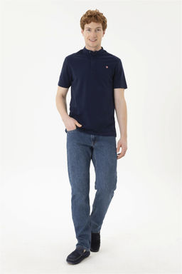 Мужская темно-синяя базовая футболка - U.s. polo assn фото 4