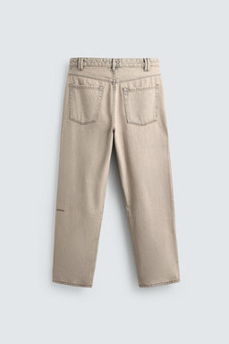 JEANS LOOSE FIT / Crudo / Marr?n - Zara фото 9