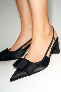 ZAPATO TAC?N DESTALONADO LAZO / Negro - Zara фото 2