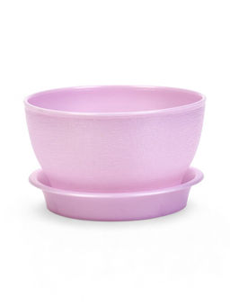 Цена за 3 шт. Горшок для цветов «Фиалочка», 500 мл, d=12.5 см, h=7 см, пластиковый, сиреневый