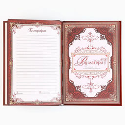 Родословная книга новогодняя «Дед Мороз» 17×2×23.7 см