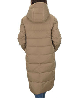 M-22120 DK. BEIGE Пальто женское зимнее (био-пух) - Фабричный китай фото 5