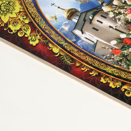 Доска разделочная пасхальная «Христос Воскресе Кулич», 19.5×27.5×0.5 см, дерево