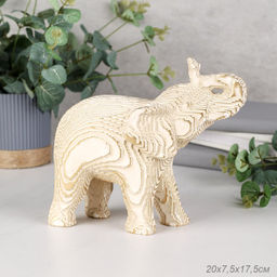 Фигурка Слон 17,5 см слои, узор / YX35101 /уп 12/