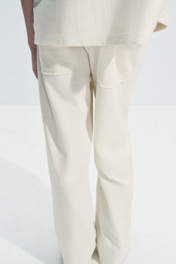 COTTON STRAIGHT-LEG TROUSERS - Zara фото 3