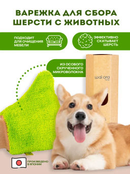 Варежка для животных CleanPet (Зеленый)