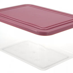 Контейнер для продуктов пластмассовый 0,4л, 9х6х12,5см, ягодный, подходит для СВЧ (Россия)