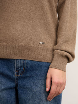 Джемпер из кашемира женский 11023 капучино