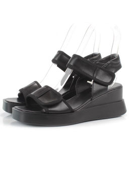 08-PEG248-2 BLACK Босоножки женские (натуральная кожа)