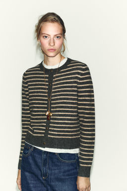 STRIPED CARDIGAN - Zara фото 6