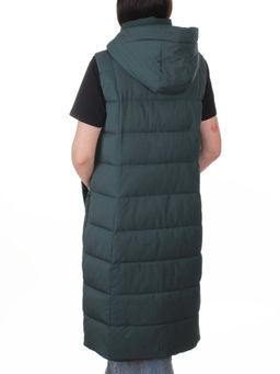 817 DK. GREEN Жилет утепленный зимний женский (150 гр. холлофайбер)