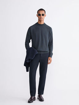 Yar?m Bal?k?? Yaka Erkek Triko Kazak