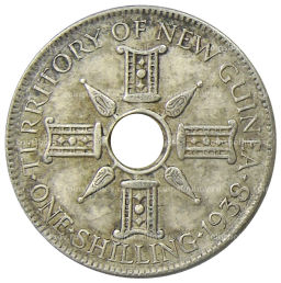 1 шиллинг 1938 года Британская Новая Гвинея