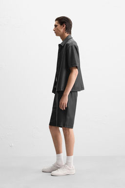 WAXED-EFFECT SHIRT - Zara фото 4