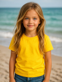 Футболка детская желтая