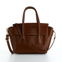 Сумка женская мессенджер на магните, 35×15×23 см, коричневая