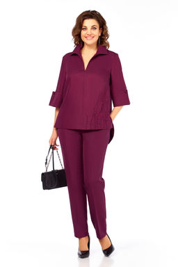 Костюм Olga Style С987 бургунди  фото 7
