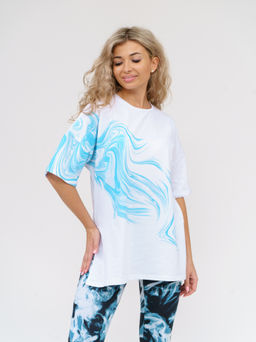 909 Костюм "белый/голубой"