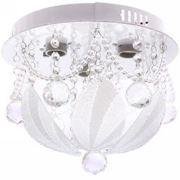 Люстра 3*40Вт Е27+LED 25*30*30см хром A41042-300