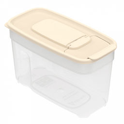 Контейнер для сыпучих продуктов 1л, 17х8,5х10,5см, полипропилен, слоновая кость (Россия)