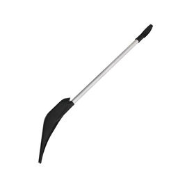 Лопата пластиковая, ковш 410 × 440 мм, с алюминиевой планкой, алюминиевый черенок с V-ручкой, «Метель»