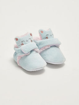 Nak?? Detayl? C?rt C?rtl? K?z Bebek Y?r?me ?ncesi Ev Ayakkab?s?