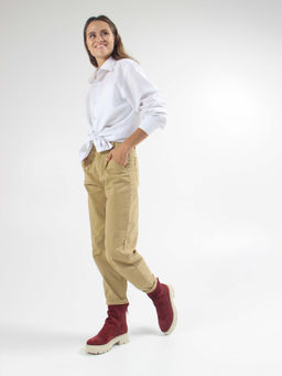 Ботинки 233.2094be. Бордо замша/Шерсть