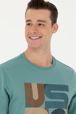 Мужской мятный свитшот Неожиданная скидка в корзине - U.s. polo assn фото 3