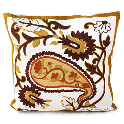 Наволочка декоративная 45х45см Мармарис плотный х/б, вышивка, на молнии (Китай) - Домашняя мода фото 8