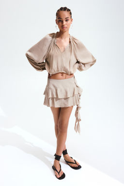 Blusa con mangas globo - H&m фото 7