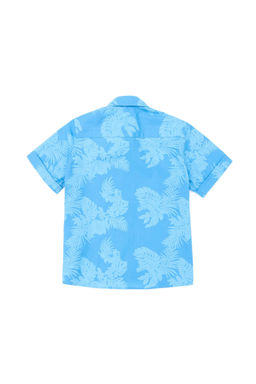 Бирюзовая рубашка с коротким рукавом для мальчика - U.s. polo assn фото 2