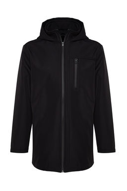 TRENDYOL MAN Siyah Regular Fit Kapusonlu Outdoor Softshell K?sl?k Parka Mont TMNAW24MO00024 - Trendyolmilla фото 8